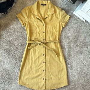 ROOLEE Cashel Button Mustard Yellow Dress Size XS